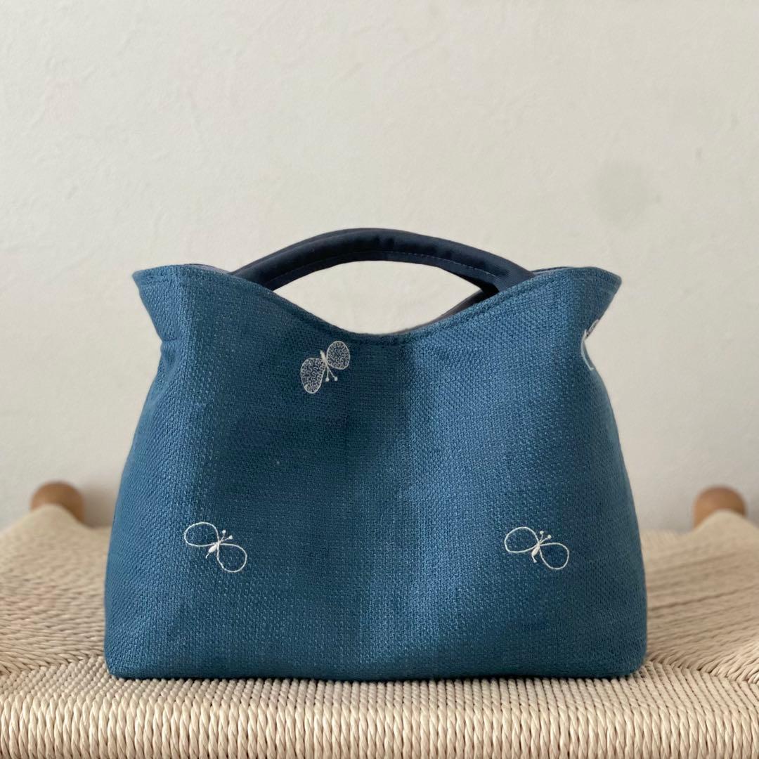 限定⚮̈ミナペルホネン　ヌッピバッグ　choucho blue