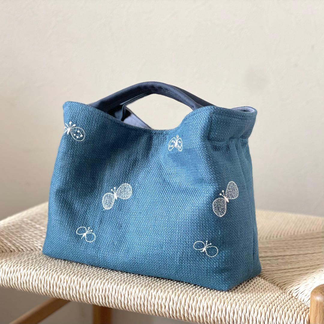 限定⚮̈ミナペルホネン　ヌッピバッグ　choucho blue