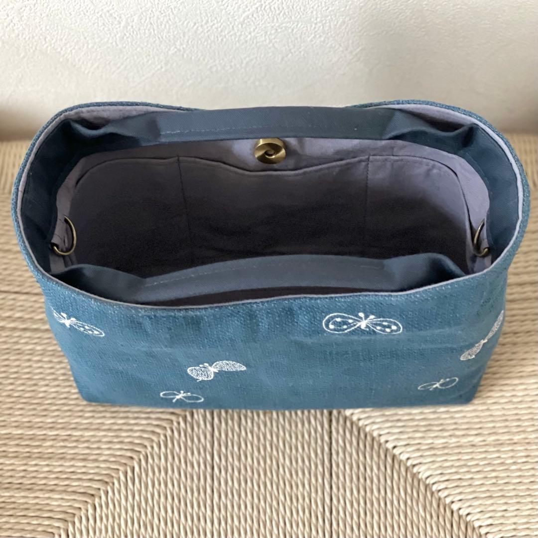 限定⚮̈ミナペルホネン　ヌッピバッグ　choucho blue