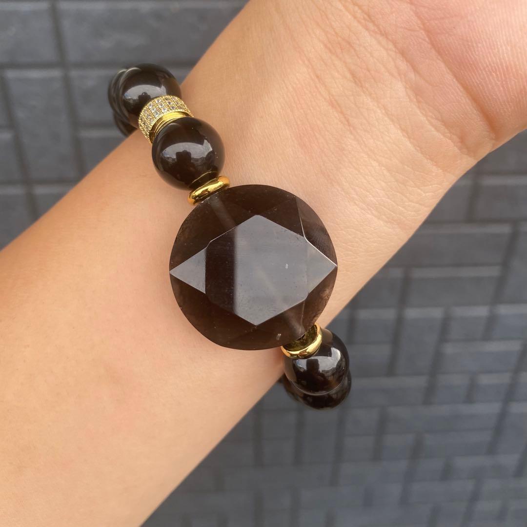 可愛い六芒星！チンターマニストーンブレスレット♩