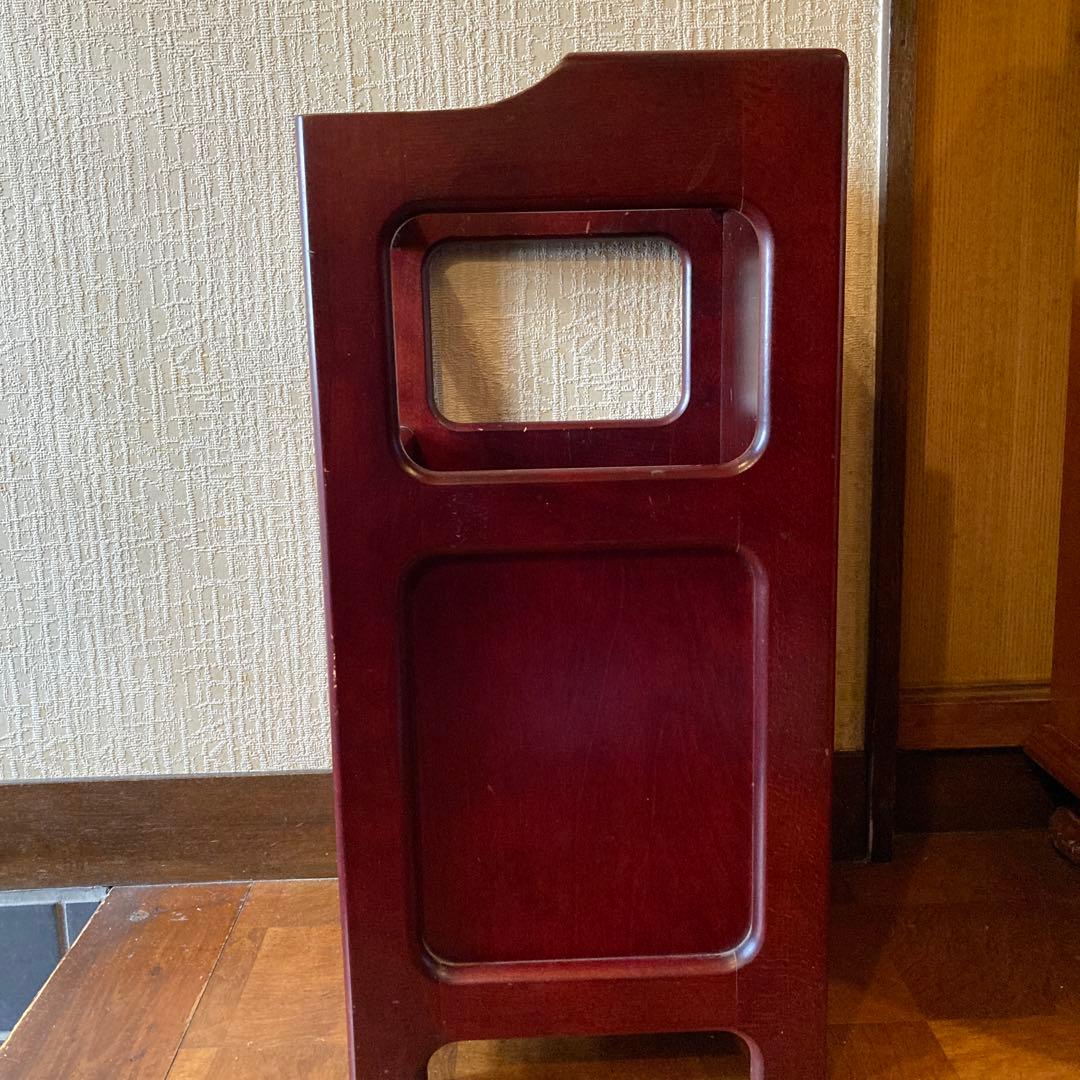 カリモク　傘立て　杖立て掛け