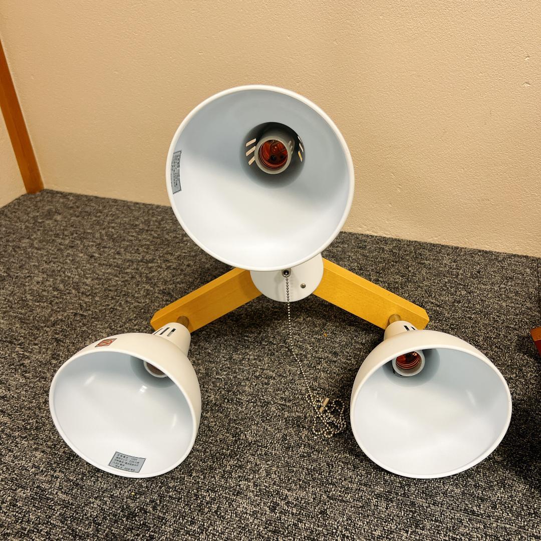 【極美品】ニトリ ペンダントライト ボレロ　2個セット　白　黒