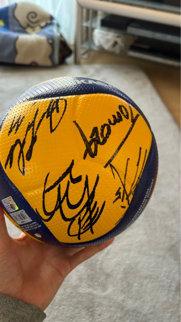 WOLFDOGS NAGOYA ウルフドッグス名古屋 選抜選手 直筆サインボール