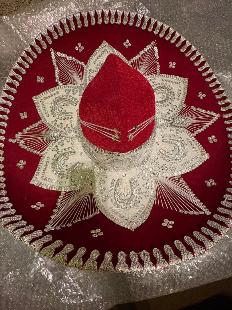 pigalle ソンブレロ メキシカンソンブレロ 赤 インテリア メキシコ製