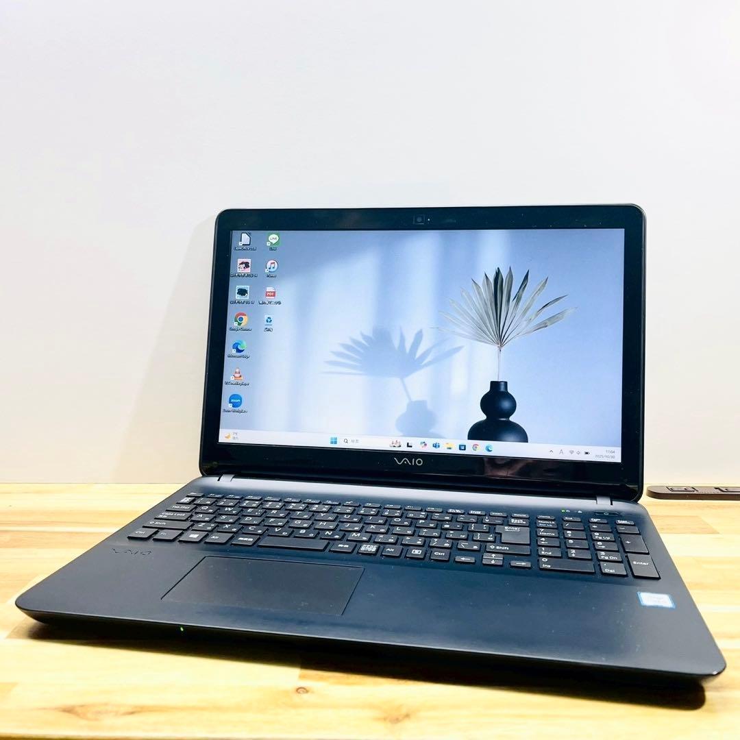 快速 SSD✨ VAIO ノートパソコン カメラ Win11 8GB オフィス