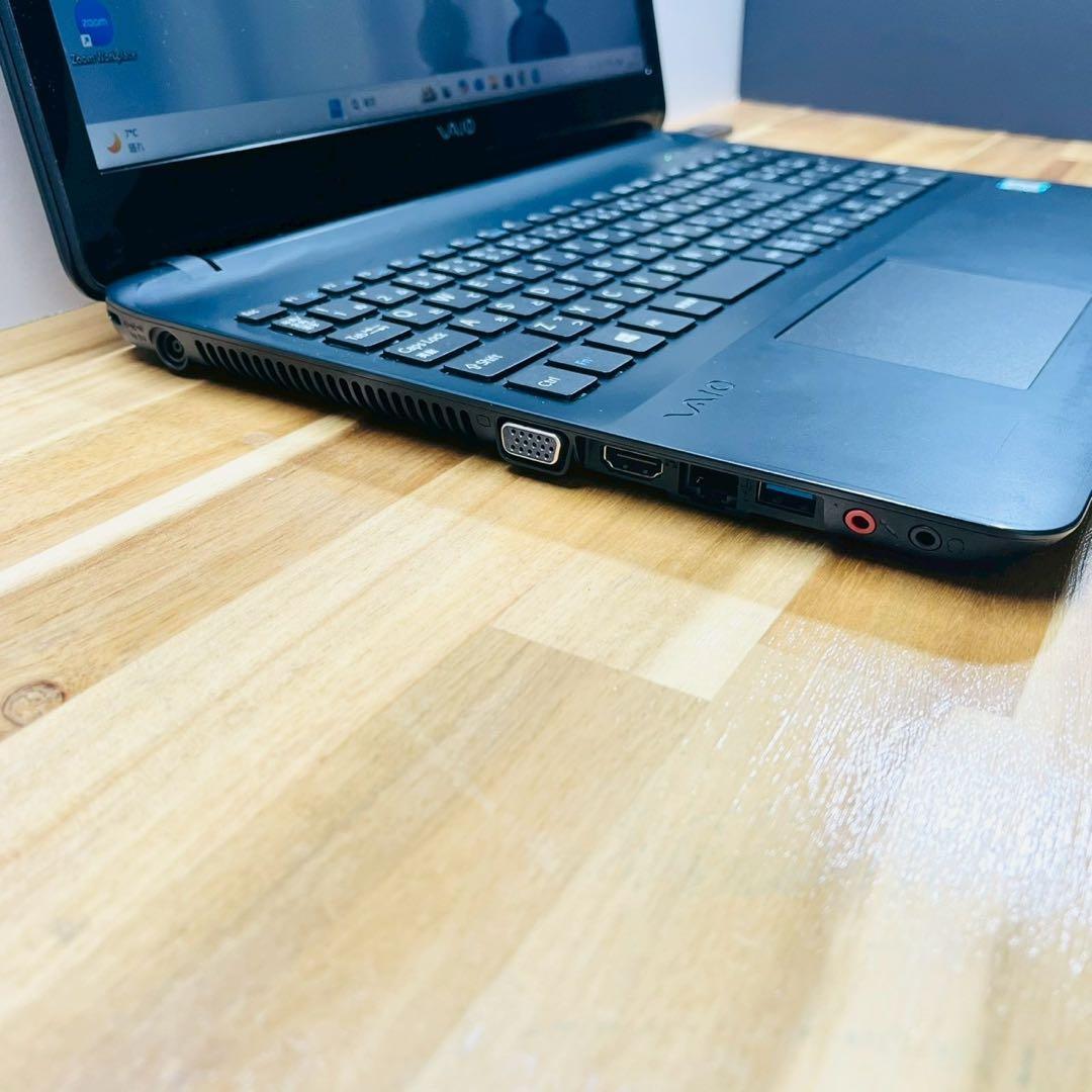 快速 SSD✨ VAIO ノートパソコン カメラ Win11 8GB オフィス