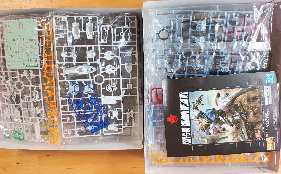 MGガンダムバルバトス 7点セット チタニウム、クリア、ネオンブルー、拡張パーツ