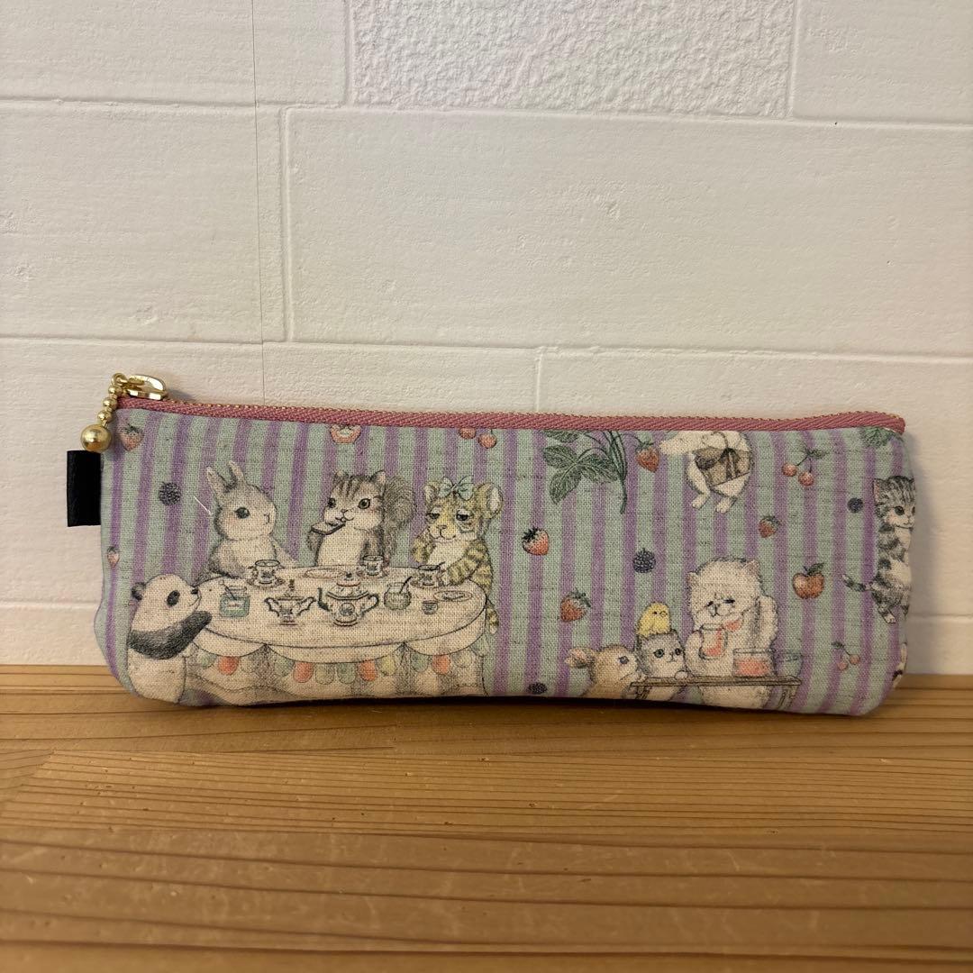 感謝価格　SALE 10cmファスナーポーチ パッチワーク　人気　ハンドメイド