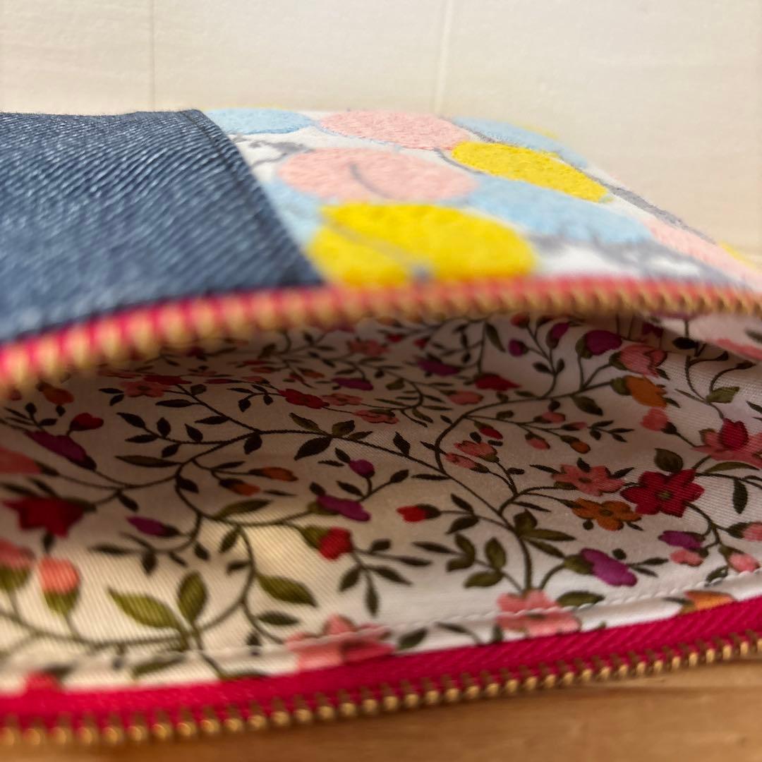 感謝価格　SALE 10cmファスナーポーチ パッチワーク　人気　ハンドメイド