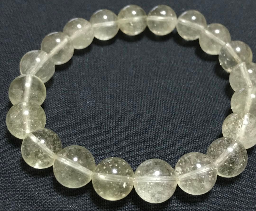 高品質　隕石　リビアングラス　ブレスレット　リビアンガラス　クリストバライト