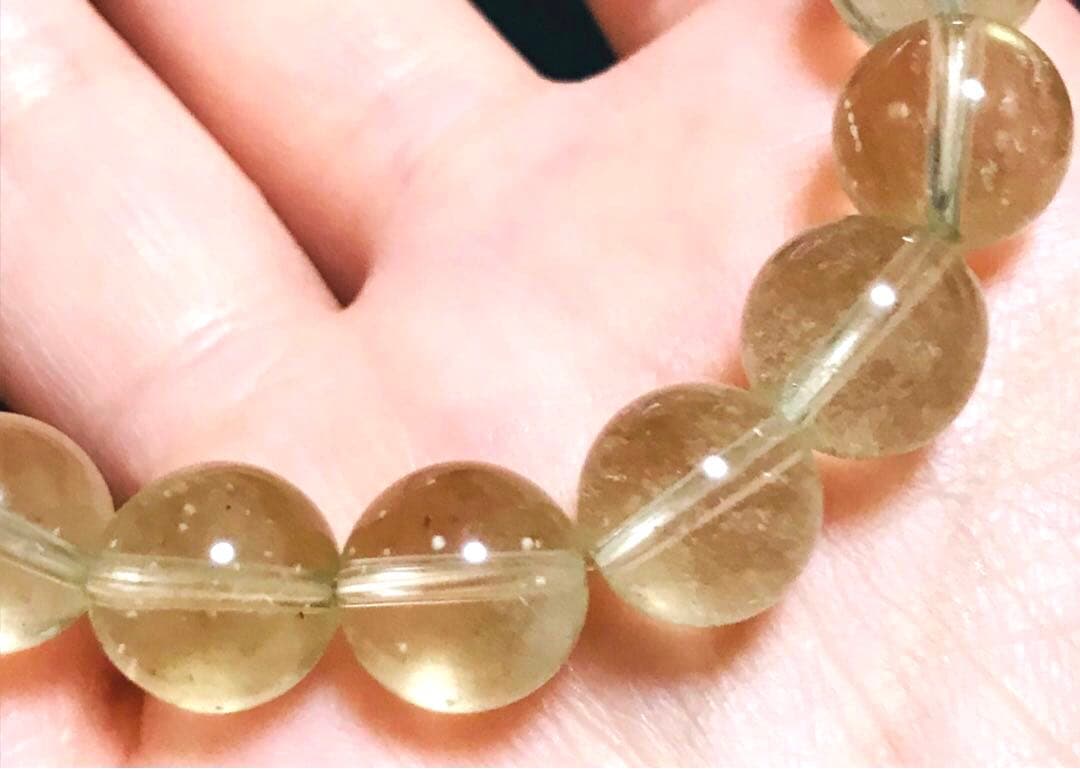 高品質　隕石　リビアングラス　ブレスレット　リビアンガラス　クリストバライト