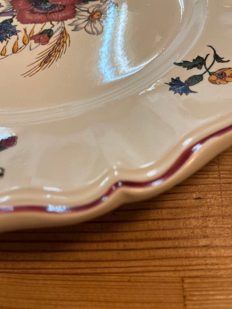 フランスアンティーク　プレート　サルグミンヌ アグレスト　大皿32cm