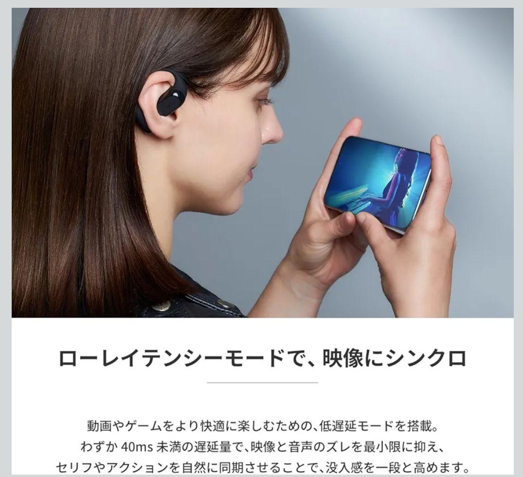 ラディウス radius　HP-H300BT　完全ワイヤレスイヤホン　黒