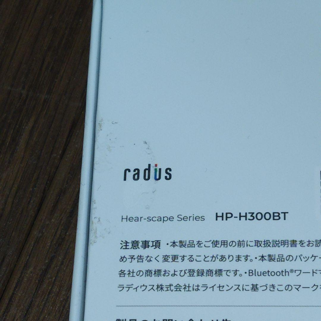 ラディウス radius　HP-H300BT　完全ワイヤレスイヤホン　黒