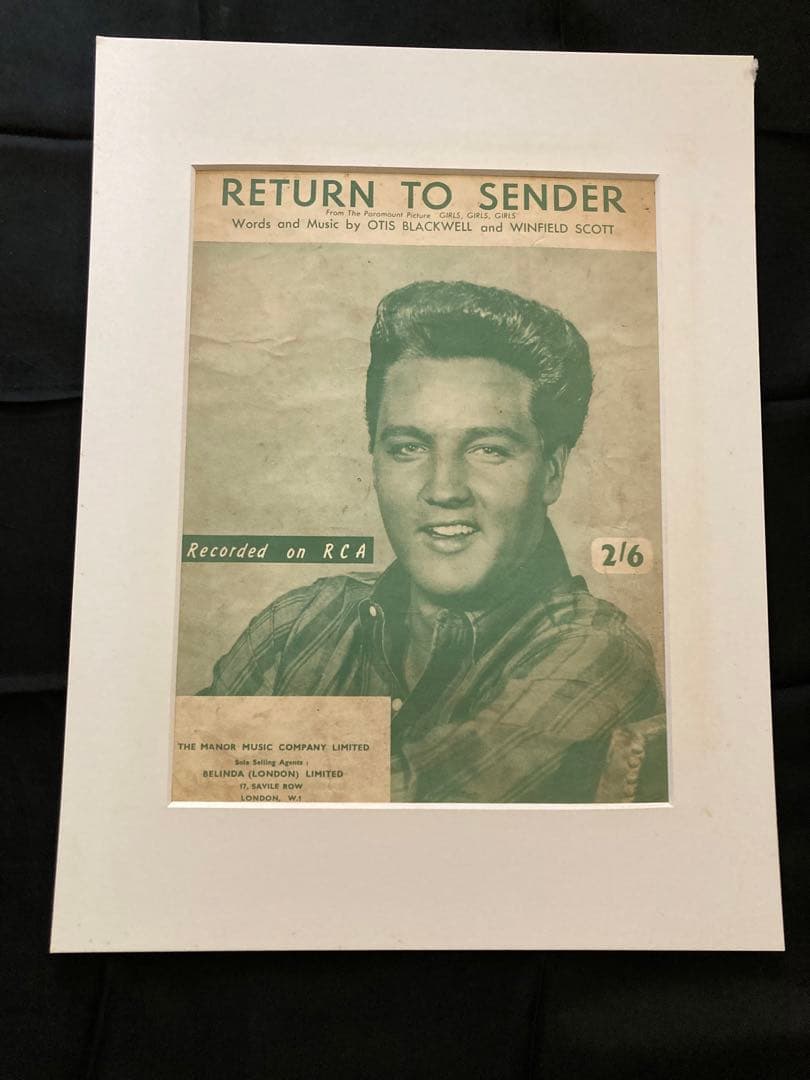 プレスリー楽譜シリ-ズ(5枚セット)