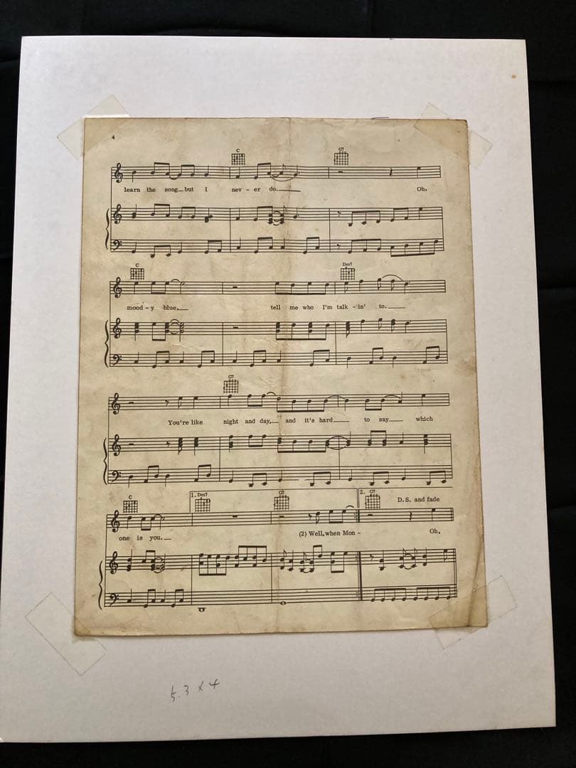 プレスリー楽譜シリ-ズ(5枚セット)