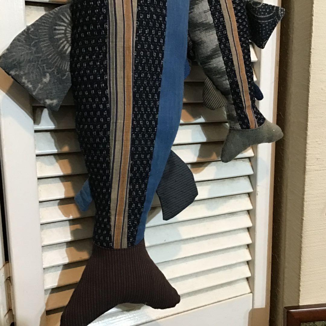 古布　吊るし飾り　　親子鮭　　ハンドメイド