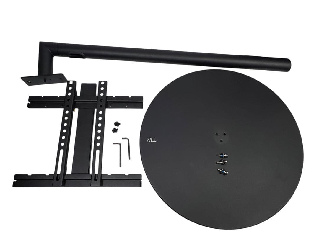 WALLテレビスタンド A2 サテンブラック LOWタイプ キャスターベース