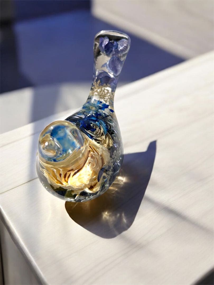 ボタニカルフラワーレジンヘアゴムNo.1355