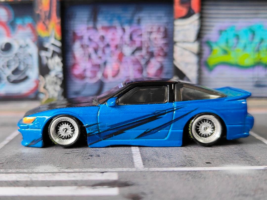 ホットウィールカスタム 日産 シルビア シルエイティー 段リム☆トミカ改造