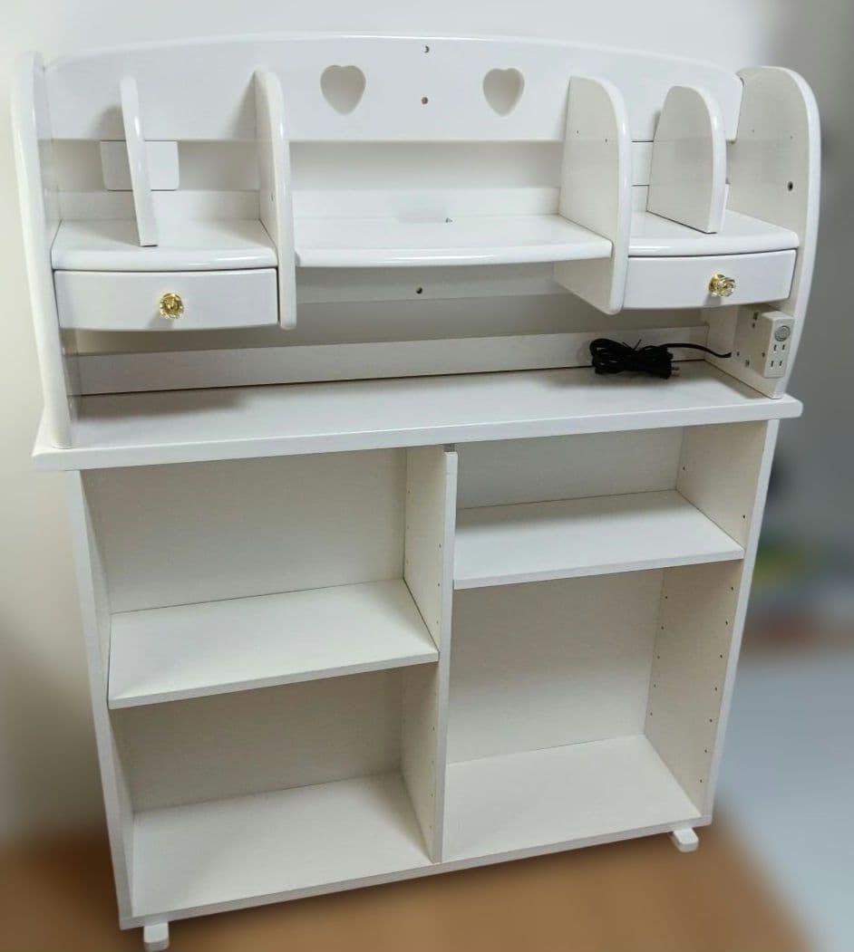 【引き取り限定】ニトリ組み合わせ自由学習机セット+カインズの椅子　4点まとめ売り