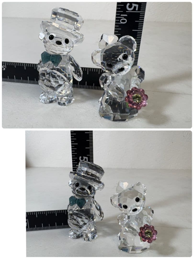 ​美品 スワロフスキー Krisベア Happy Together ウェディング