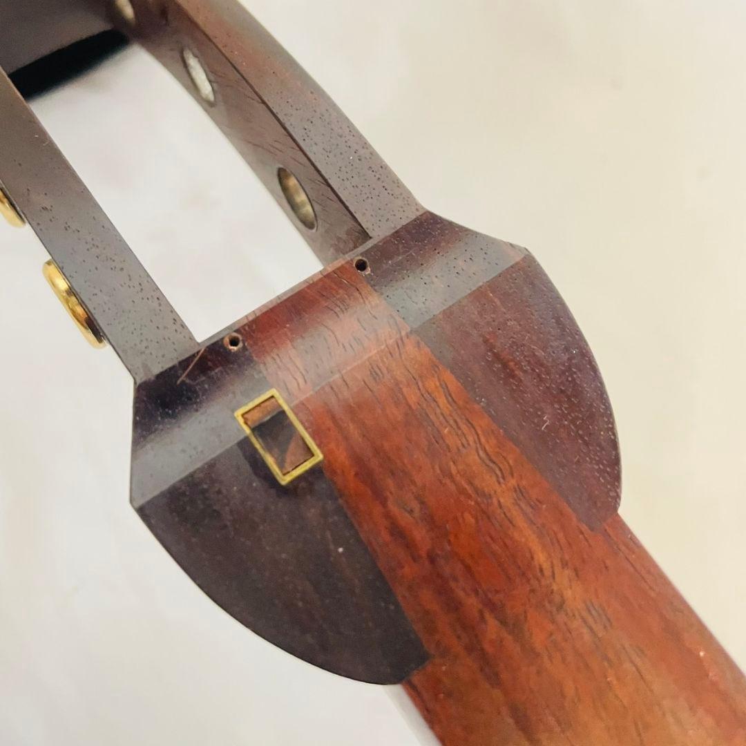 三味線　丸胴　中棹　1枚溝