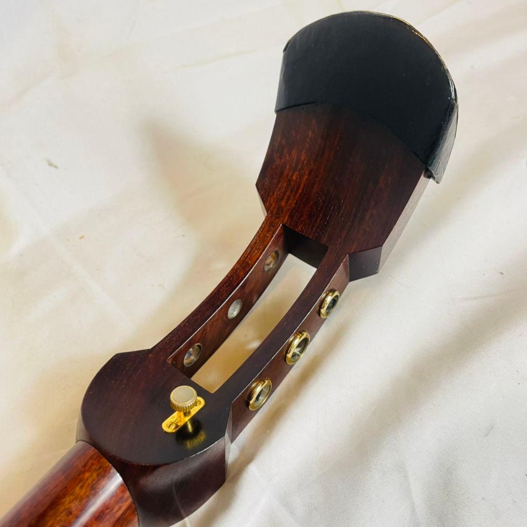 三味線　丸胴　中棹　1枚溝