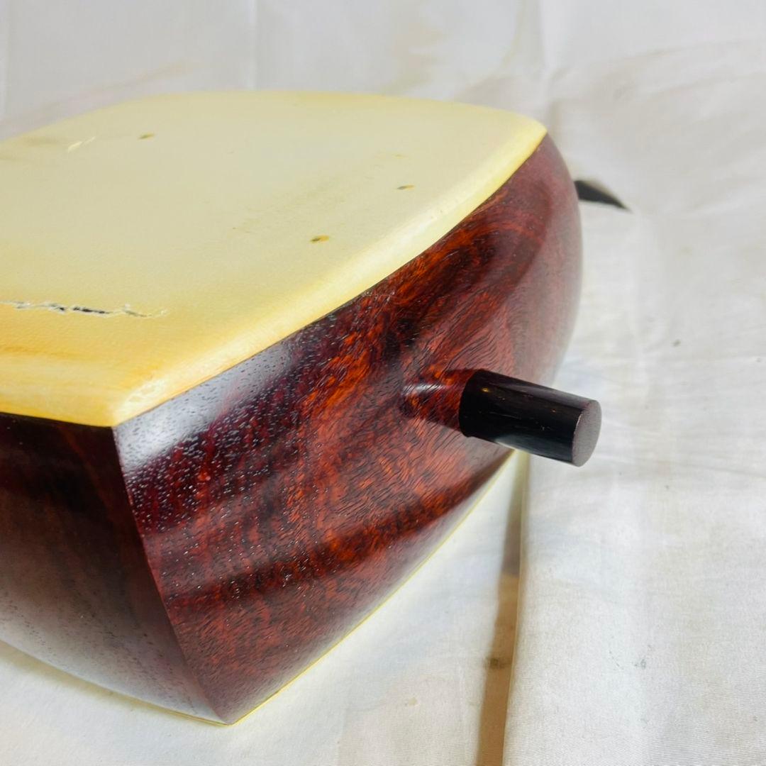 三味線　丸胴　中棹　1枚溝