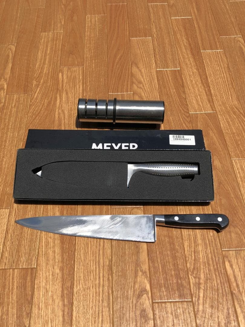 マイヤー三徳包丁＋牛刀３７ｃｍ＋包丁研ぎ器シャープナー３点セットMEYER