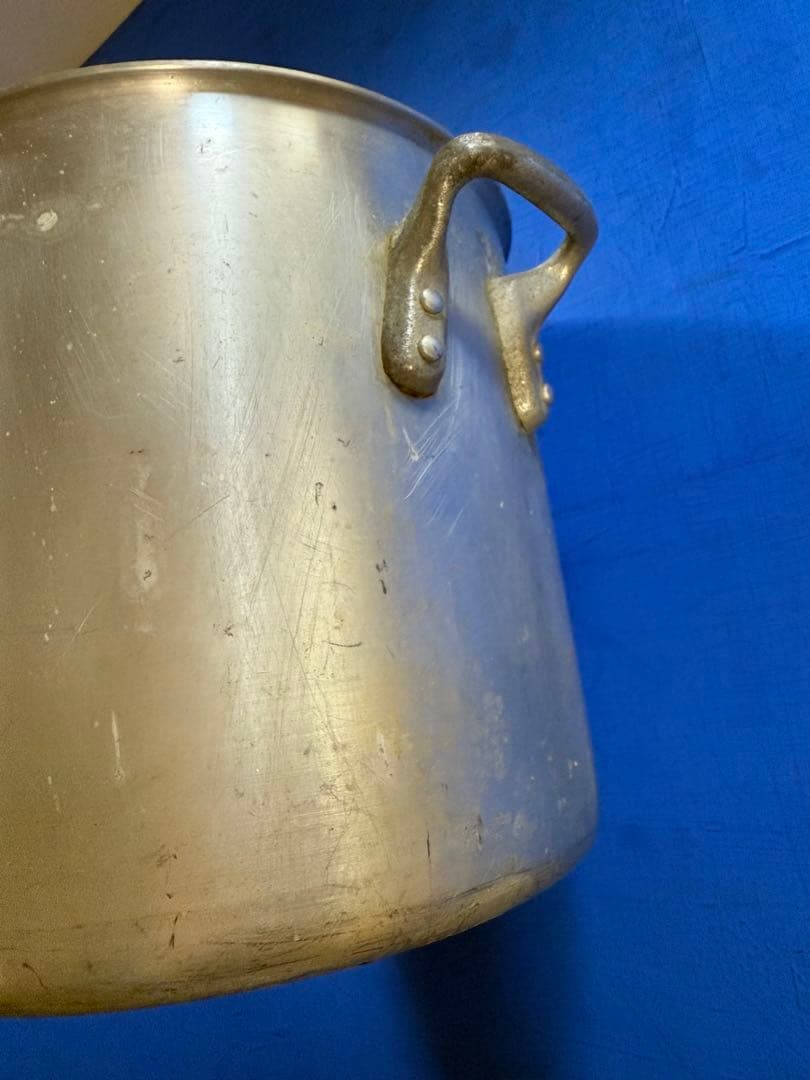 アルミ寸胴鍋 コイヌ印　24cm 両手鍋 業務用鍋