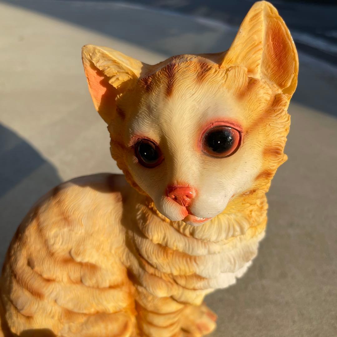猫の置物 センサー感知