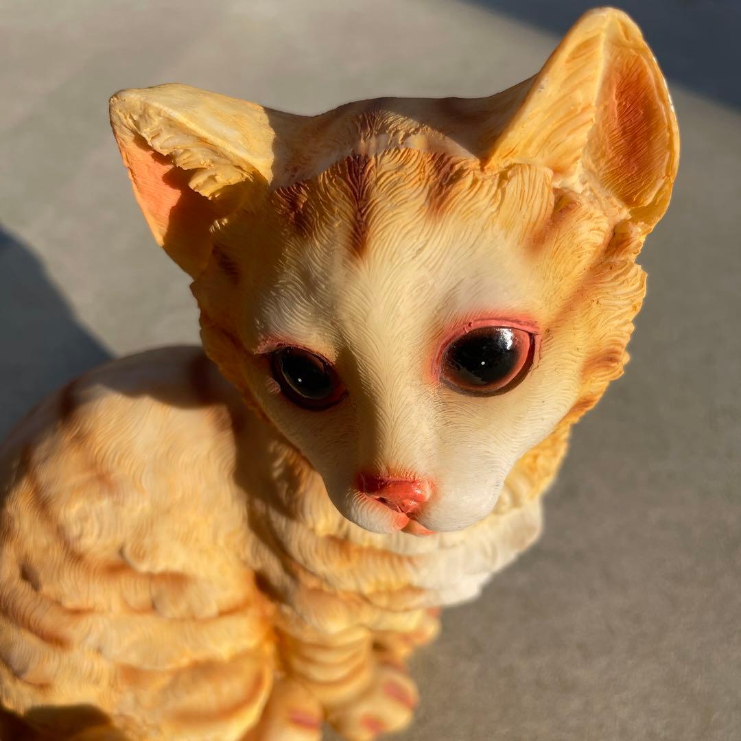 猫の置物 センサー感知