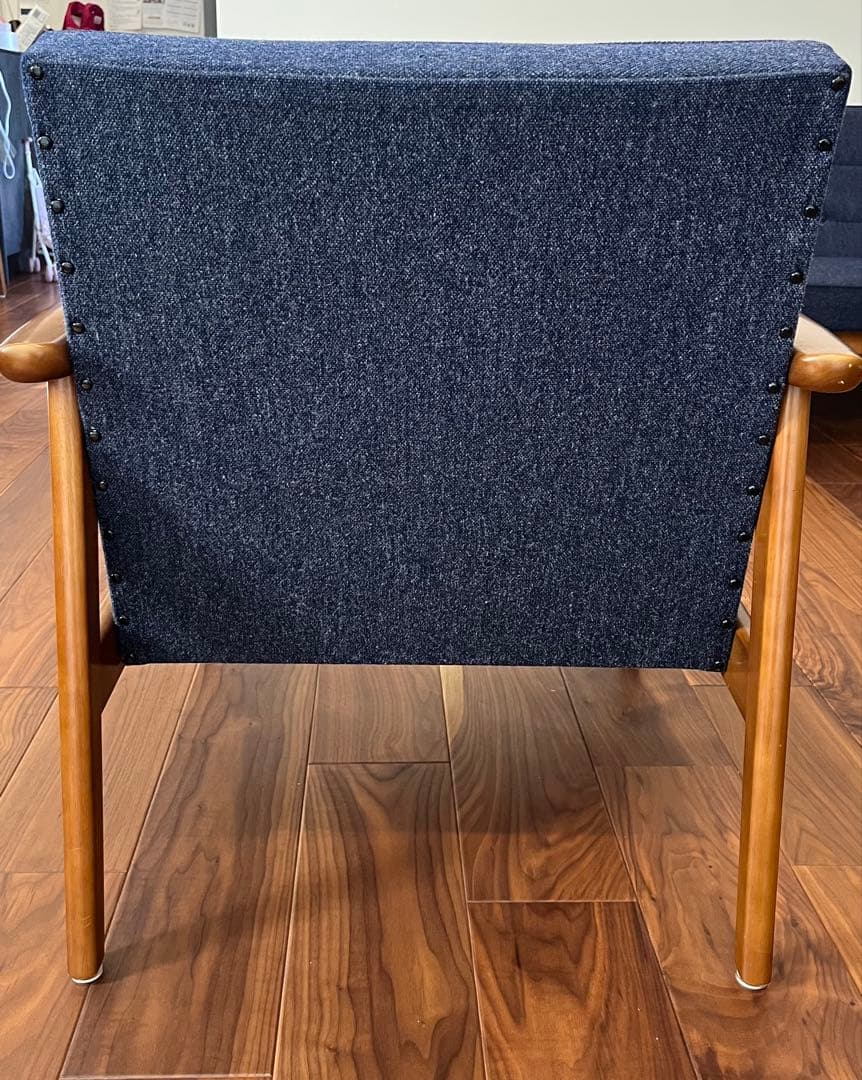 【送料込】カリモク60 Kチェア 1シーター タープブルー