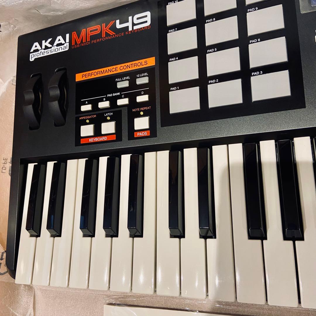 【ほぼ新品・元箱付】AKAI MPK49 MIDIキーボード 動作確認済
