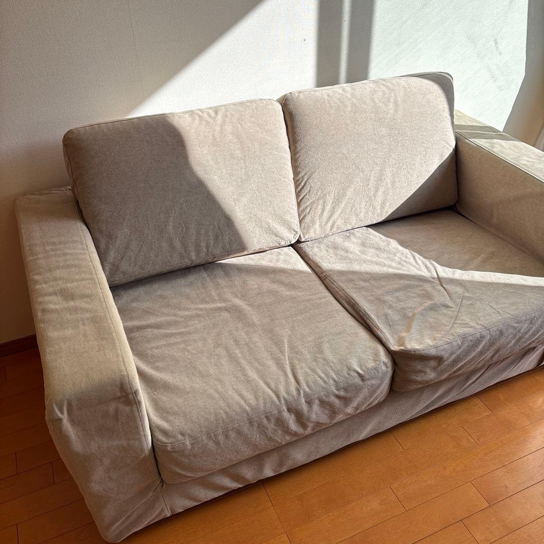 MUJI 無印良品　2人掛け　ソファ　事務