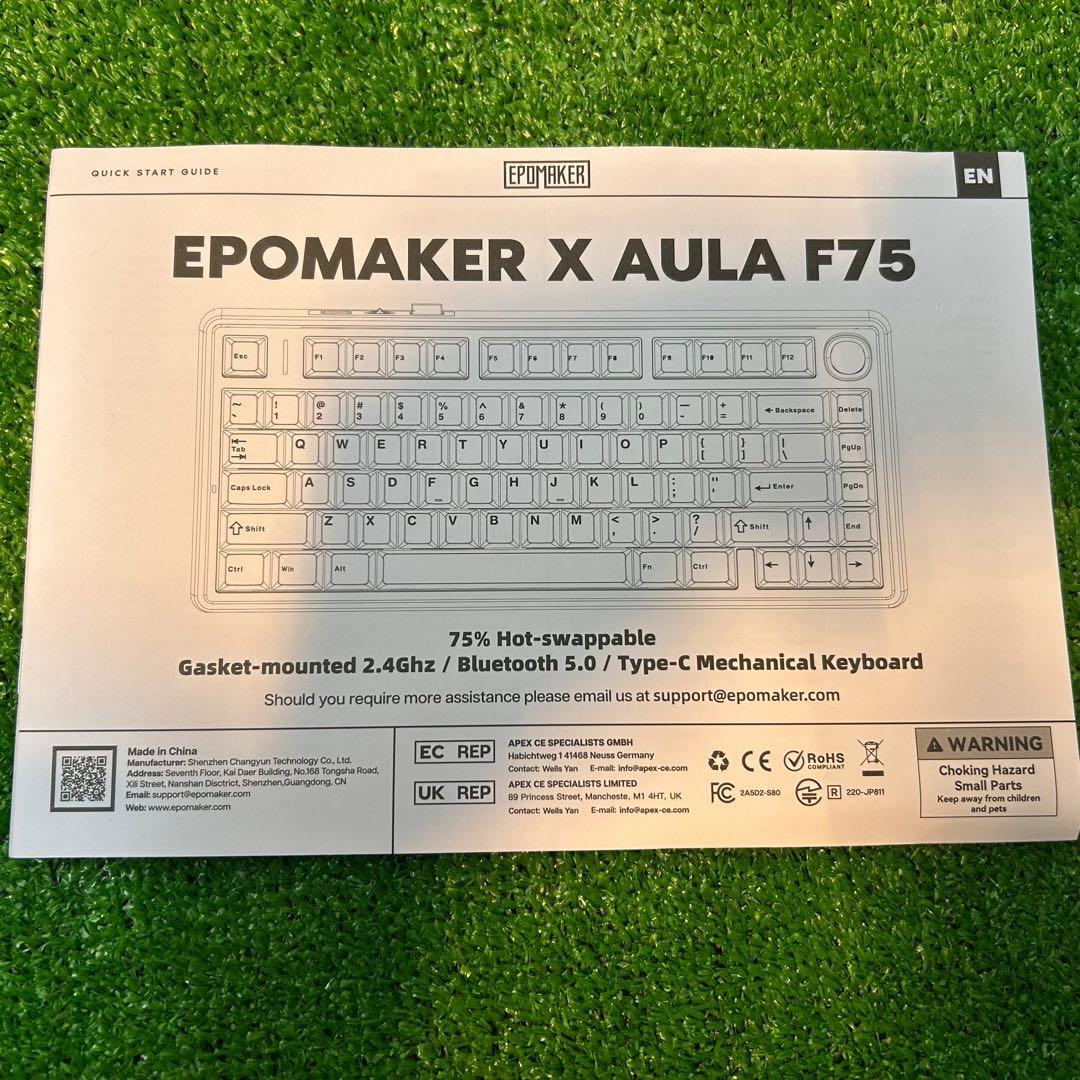 動作未確認　EPOMAKER X AULA F75 メカニカルキーボード