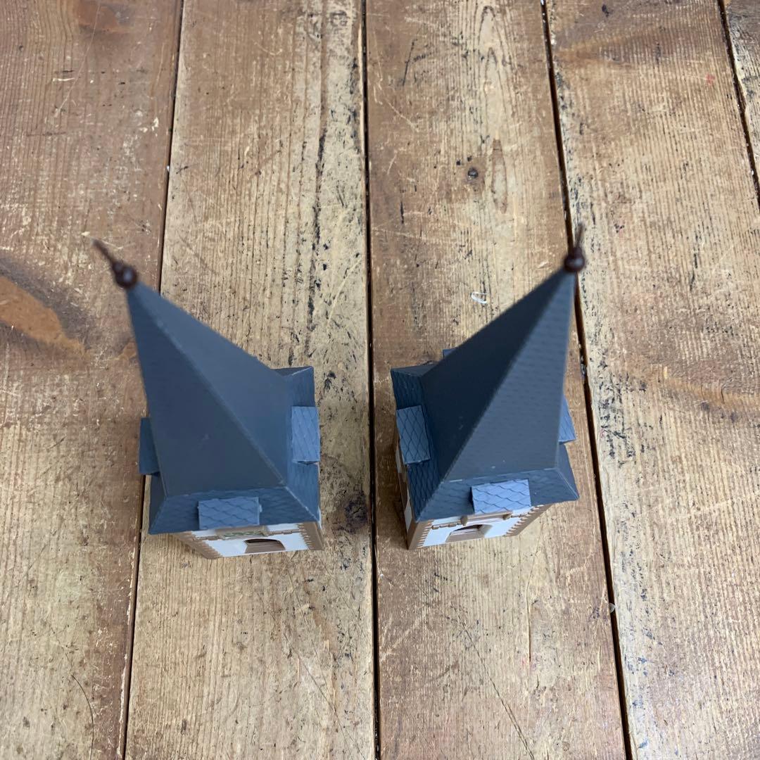 3F 【希少・完成品】HOゲージ ストラクチャー 2点セット「大型教会」＆「ス
