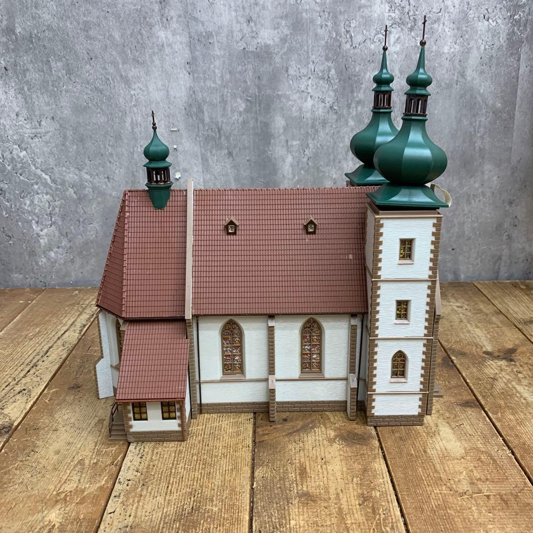 3F 【希少・完成品】HOゲージ ストラクチャー 2点セット「大型教会」＆「ス
