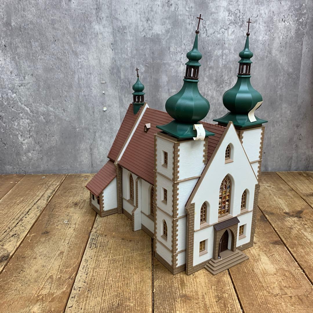 3F 【希少・完成品】HOゲージ ストラクチャー 2点セット「大型教会」＆「ス
