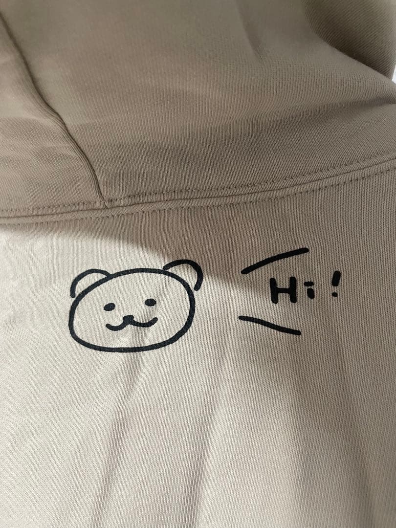 すずほめパーカー ベージュ 鈴代紗弓 XL