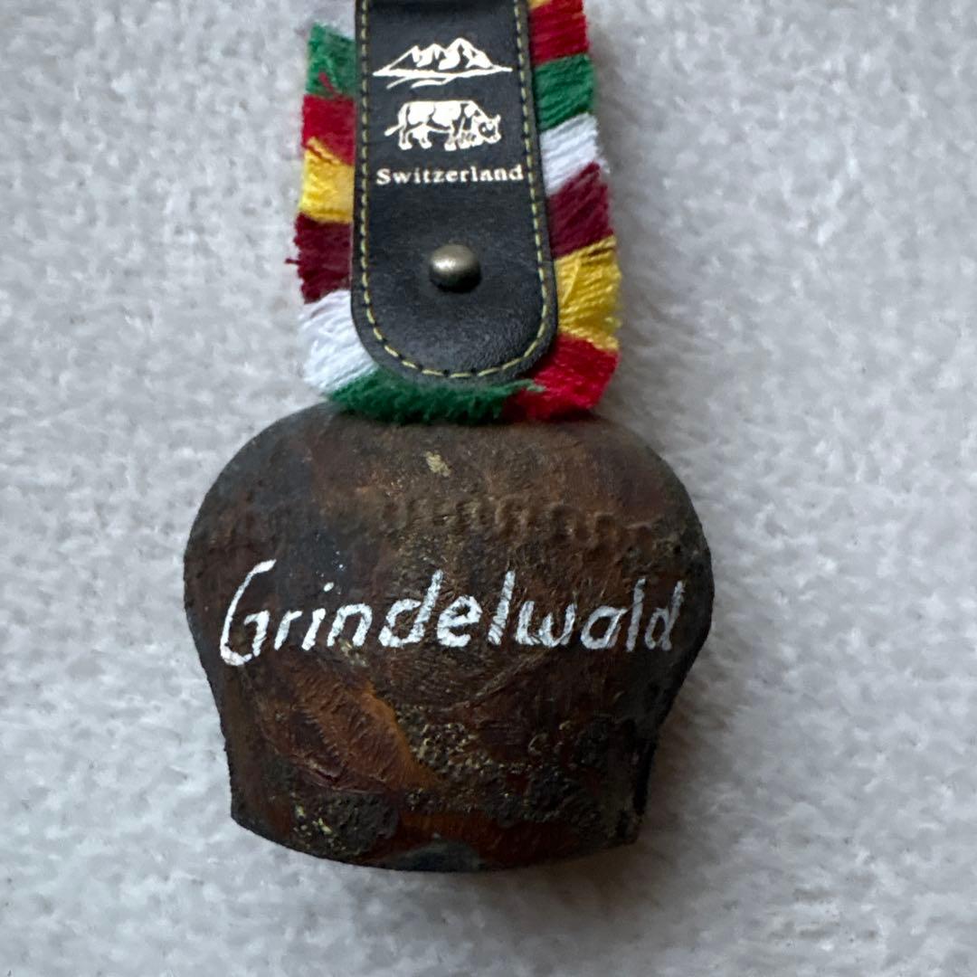 アンティーク スイス製カウベル（大）2個セット　熊鈴　ドアベル