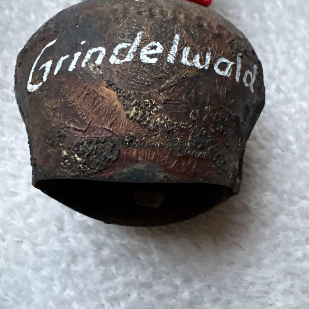 アンティーク スイス製カウベル（大）2個セット　熊鈴　ドアベル