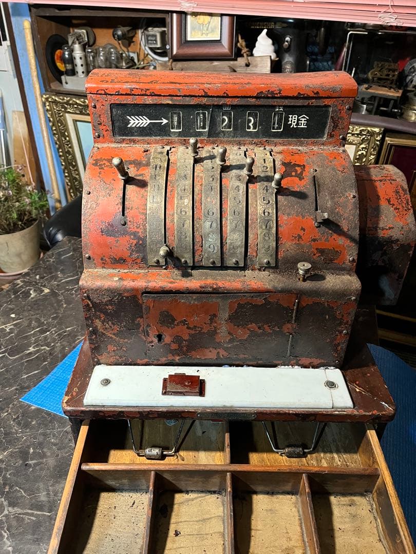 アンティークレジスター レトロレジスター 金銭登録機 セイコー金銭登録機