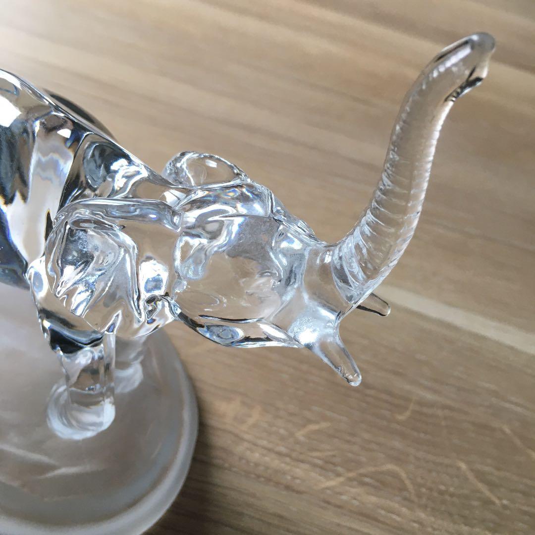 美品　象/エレファント ガラス　フランス製　置物