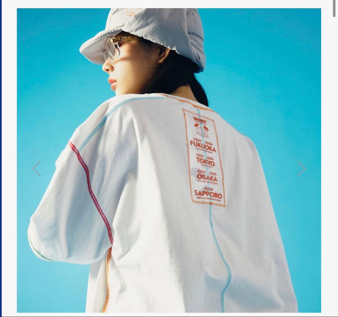 【M】新品Logo Layered T-shirt SIlENCE white