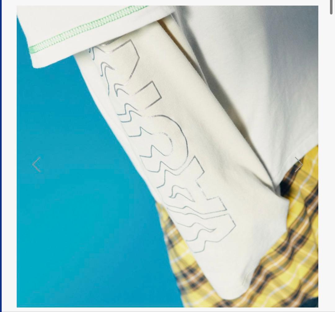 【M】新品Logo Layered T-shirt SIlENCE white