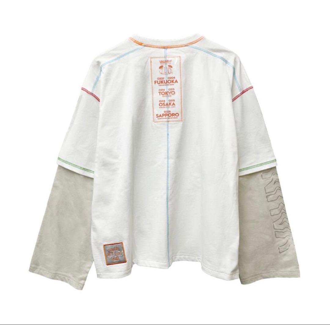 【M】新品Logo Layered T-shirt SIlENCE white