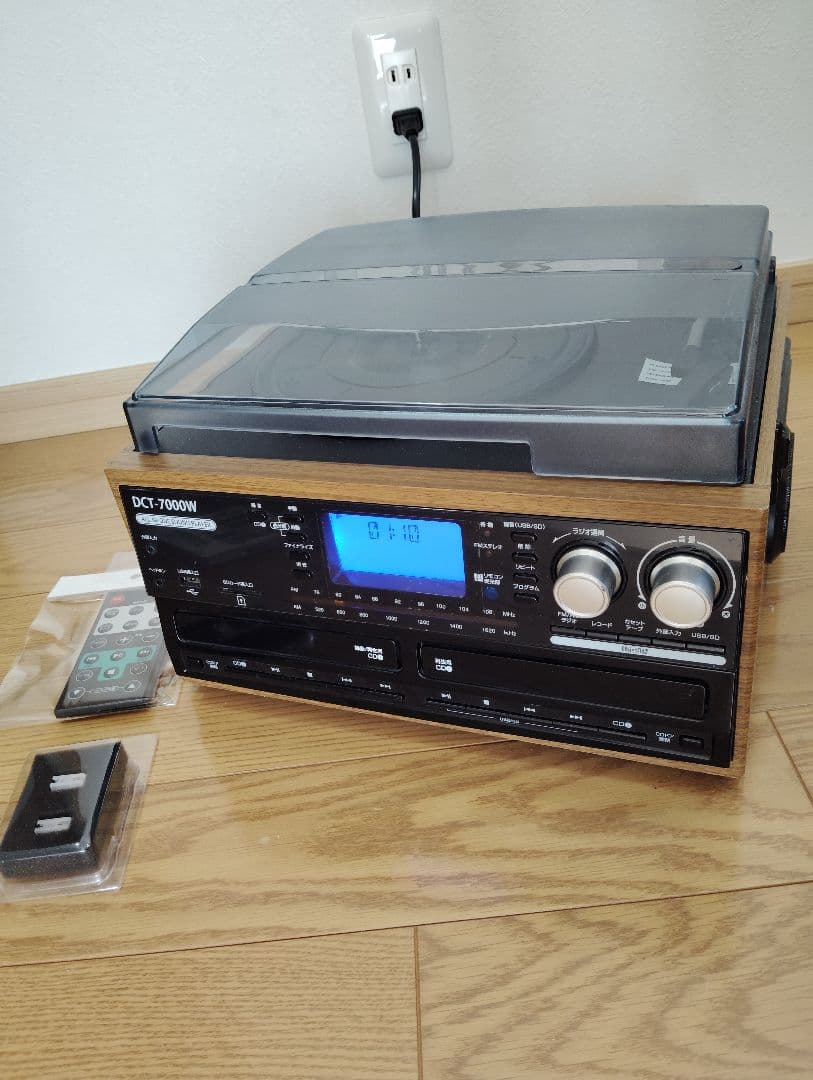 極美品 DCT ダブルCD録音機能付マルチレコードプレーヤー DCT-7000W