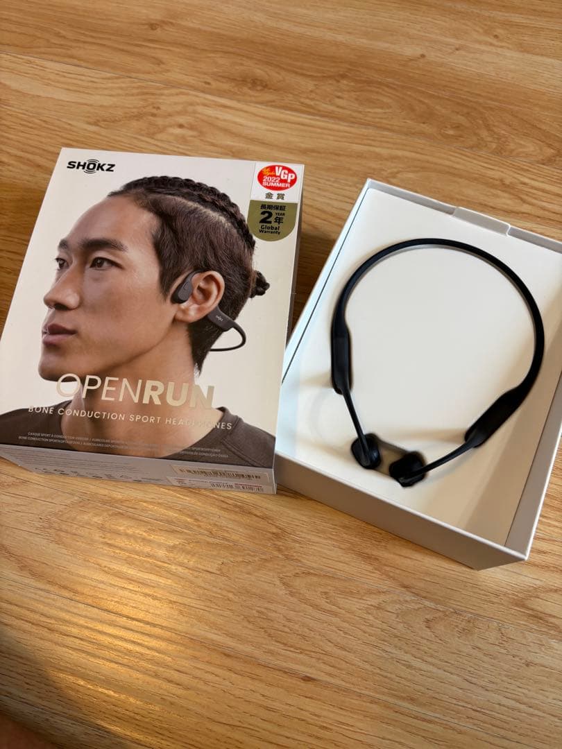 SHOKZ OpenRun 骨伝導イヤホン ブラック
